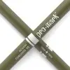 Palillos Promark Hickory 5B - Punta Madera Color Verde