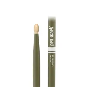 Palillos Promark Hickory 5B - Punta Madera Color Verde