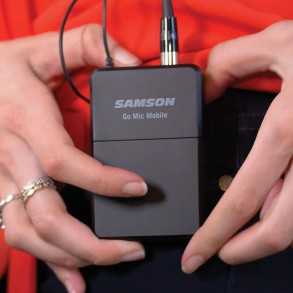 Transmisor Samson Con Micrófono Corbatero Levalier Para Sistema Go Mic