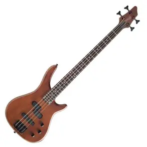 Bajo Eléctrico Stagg Fusion Mics Precision Jazz 4 Cuerdas Walnut Satin