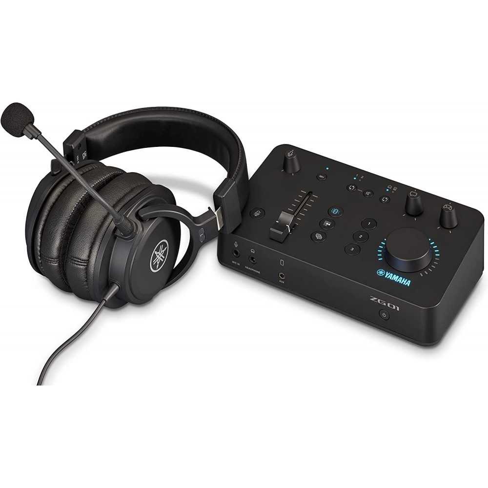 Pack Yamaha ZG01 Mixer Video Streaming + Auricular YH-G01 Con Micrófono