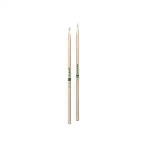Palillos Promark Hickory Natural - 7A Punta Madera