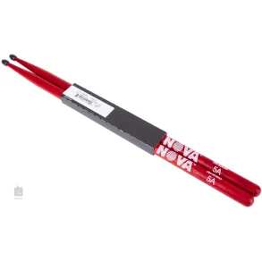 Palillos Baquetas Nova By Vic Firth 5anr Punta Nylon Rojo