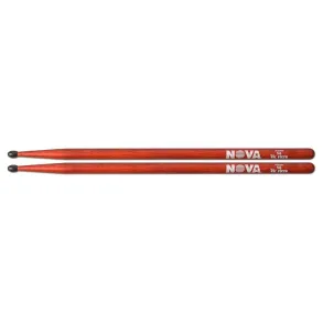 Palillos Baquetas Nova By Vic Firth 5anr Punta Nylon Rojo