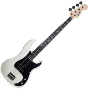 Bajo Eléctrico Leonard Precision 4 Cuerdas Blanco + Accesorios