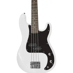 Bajo Eléctrico Leonard Precision 4 Cuerdas Blanco + Accesorios