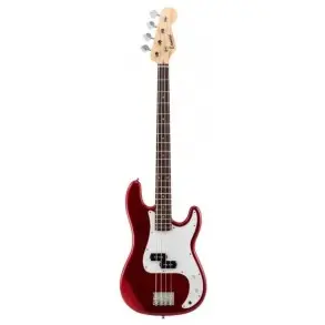 Bajo Eléctrico Leonard Precision 4 Cuerdas Rojo + Accesorios