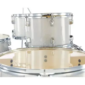 Batería Acústica Yamaha Rydeen De 5 Cuerpos Con Bombo 22 | Color Silver Glitter | RDP2F5SLG