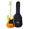 Bajo Eléctrico SX Precision 4 Cuerdas Burning Fire + Funda