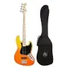 Bajo Eléctrico SX Jazz Bass 4 Cuerdas Burning Fire + Funda