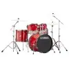Batería Acústica Yamaha Rydeen De 5 Cuerpos Con Bombo 22 | Color Hot Red | RDP2F5HTR