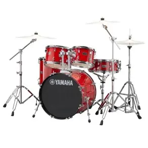 Batería Acústica Yamaha Rydeen De 5 Cuerpos Con Bombo 20 | Color Hot Red | RDP0F5HTR