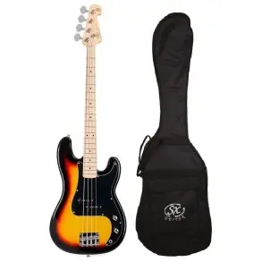 Bajo Eléctrico SX Precision 4 Cuerdas Sunburst 3 Tonos + Funda
