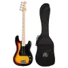 Bajo Eléctrico SX Precision 4 Cuerdas Sunburst 3 Tonos + Funda