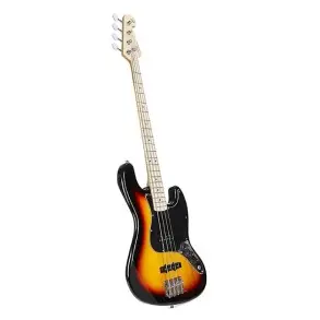 Bajo Eléctrico SX Jazz Bass 4 Cuerdas Sunburst 3 Tonos + Funda