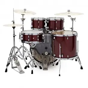 Batería Acústica Yamaha Rydeen De 5 Cuerpos Con Bombo 20 | Color Burgundy Glitter | RDP0F5BGG