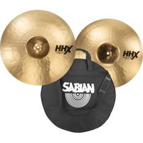 Set De Platillos Sabian Xplosion Crash HHX 16" y 18" + Funda para platos