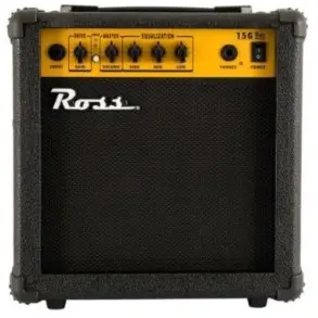 Amplificador Ross Para Guitarra 15w Parlante 1x6" Distorcion 3 Eq Entrada Plug Salida Auriculares Black G-15