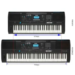 Teclado Sensitivo De 76 Teclas Yamaha PSREW425 Arranger 820 Sonidos