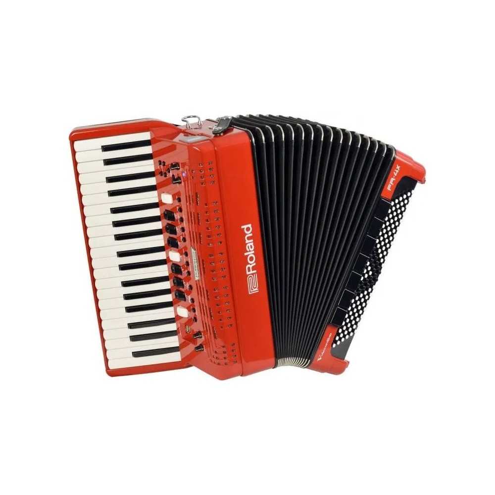 Acordeon Electronico Roland Fr4x V-accordions Rojo
