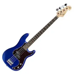 Bajo Eléctrico SX Precision 4 Cuerdas Azul Eléctrico + Funda