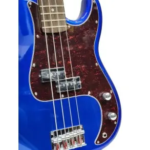 Bajo Eléctrico SX Precision 4 Cuerdas Azul Eléctrico + Funda