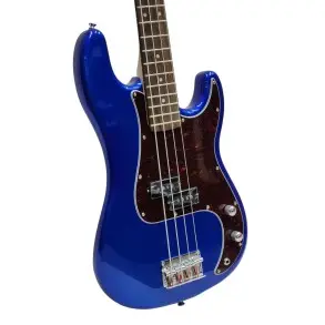 Bajo Eléctrico SX Precision 4 Cuerdas Azul Eléctrico + Funda