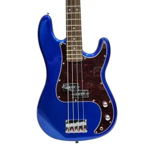Bajo Eléctrico SX Precision 4 Cuerdas Azul Eléctrico + Funda