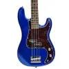 Bajo Eléctrico SX Precision 4 Cuerdas Azul Eléctrico + Funda