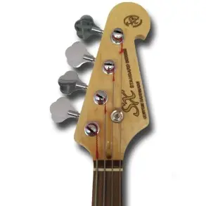 Bajo Eléctrico SX Jazz Bass 4 Cuerdas Rojo Candy Apple + Funda