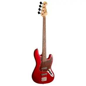 Bajo Eléctrico SX Jazz Bass 4 Cuerdas Rojo Candy Apple + Funda