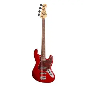 Bajo Eléctrico SX Jazz Bass 4 Cuerdas Rojo Candy Apple + Funda