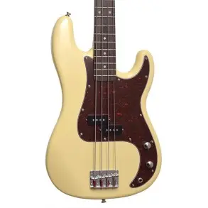 Bajo Eléctrico SX Precision Vintage Series 4 Cuerdas Blanco Vintage + Funda
