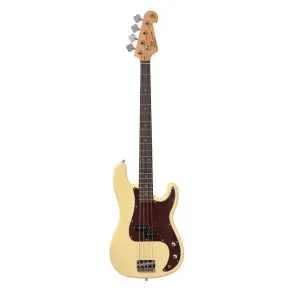 Bajo Eléctrico SX Precision Vintage Series 4 Cuerdas Blanco Vintage + Funda