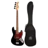 Bajo Eléctrico SX Jazz Bass 4 Cuerdas Negro + Funda