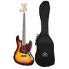 Bajo Eléctrico SX Jazz Bass 4 Cuerdas Sunburst 3 Tonos + Funda