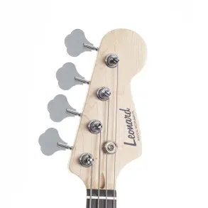Pack Bajo Eléctrico Leonard Precision 4 Cuerdas Blanco + Amplificador Ross + Accesorios