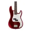 Pack Bajo Eléctrico Leonard Precision 4 Cuerdas Rojo Metalizado + Amplificador + Accesorios