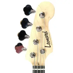 Pack Bajo Eléctrico Leonard Precision 4 Cuerdas Rojo Metalizado + Amplificador + Accesorios