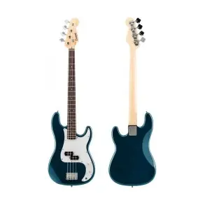 Pack Bajo Eléctrico Leonard Precision 4 Cuerdas Azul + Amplificador + Accesorios