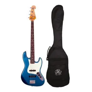 Bajo Eléctrico SX Vintage Series Jazz Bass 4 Cuerdas Azul Lake Placid + Funda y Cable