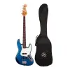 Bajo Eléctrico SX Vintage Series Jazz Bass 4 Cuerdas Azul Lake Placid + Funda y Cable