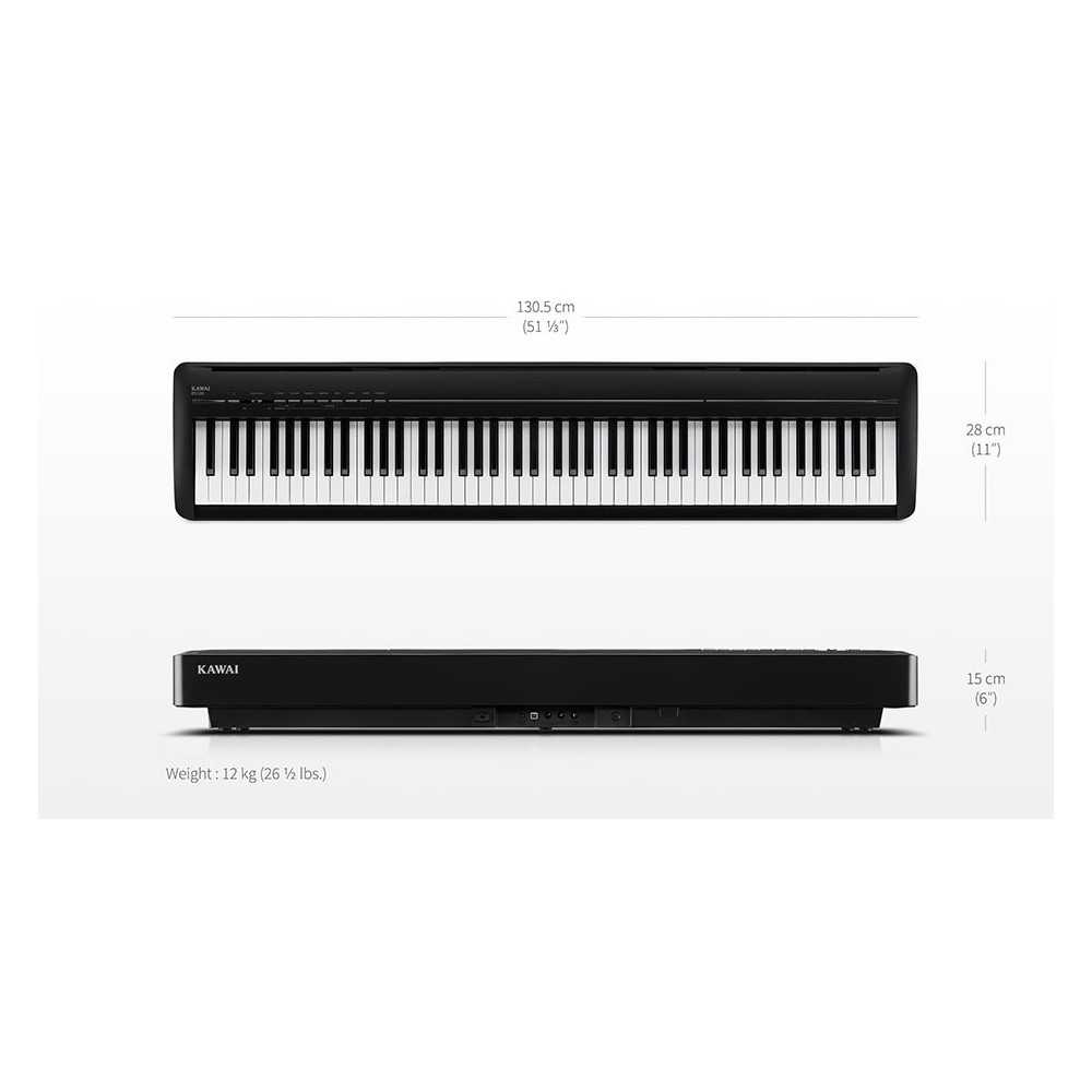 Piano Digital Kawai Es120 B 88 Teclas Bluetooth 25 Sonidos 195 Polifonia