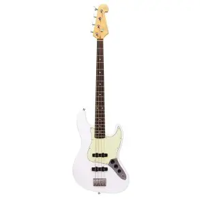 Bajo Eléctrico SX Vintage Series Jazz Bass 4 Cuerdas Blanco Olympic + Funda y Cable