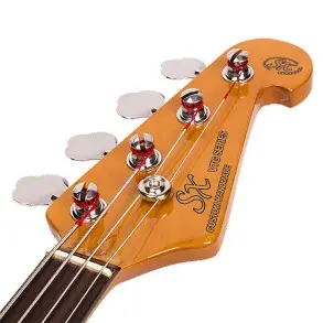 Bajo Eléctrico SX Vintage Series Jazz Bass 4 Cuerdas Blanco Olympic + Funda y Cable