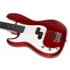 Bajo Eléctrico Zurdo Leonard Precision 4 Cuerdas Rojo Metálico