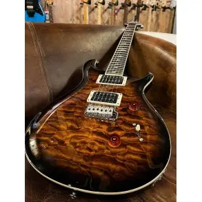 Guitarra Electrica PRS SE Custom 24 Quilt Package | Color Black Gold Sunburst | Paul Reed Smith