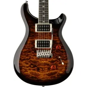 Guitarra Electrica PRS SE Custom 24 Quilt Package | Color Black Gold Sunburst | Paul Reed Smith
