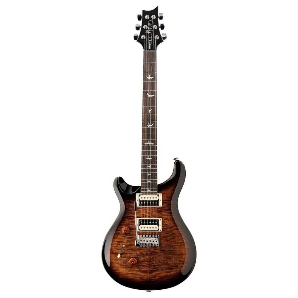 Guitarra Electrica PRS SE Custom Zurda 24 Quilt Package | Color Black Gold Sunburst | Paul Reed Smith