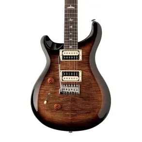 Guitarra Electrica PRS SE Custom Zurda 24 Quilt Package | Color Black Gold Sunburst | Paul Reed Smith
